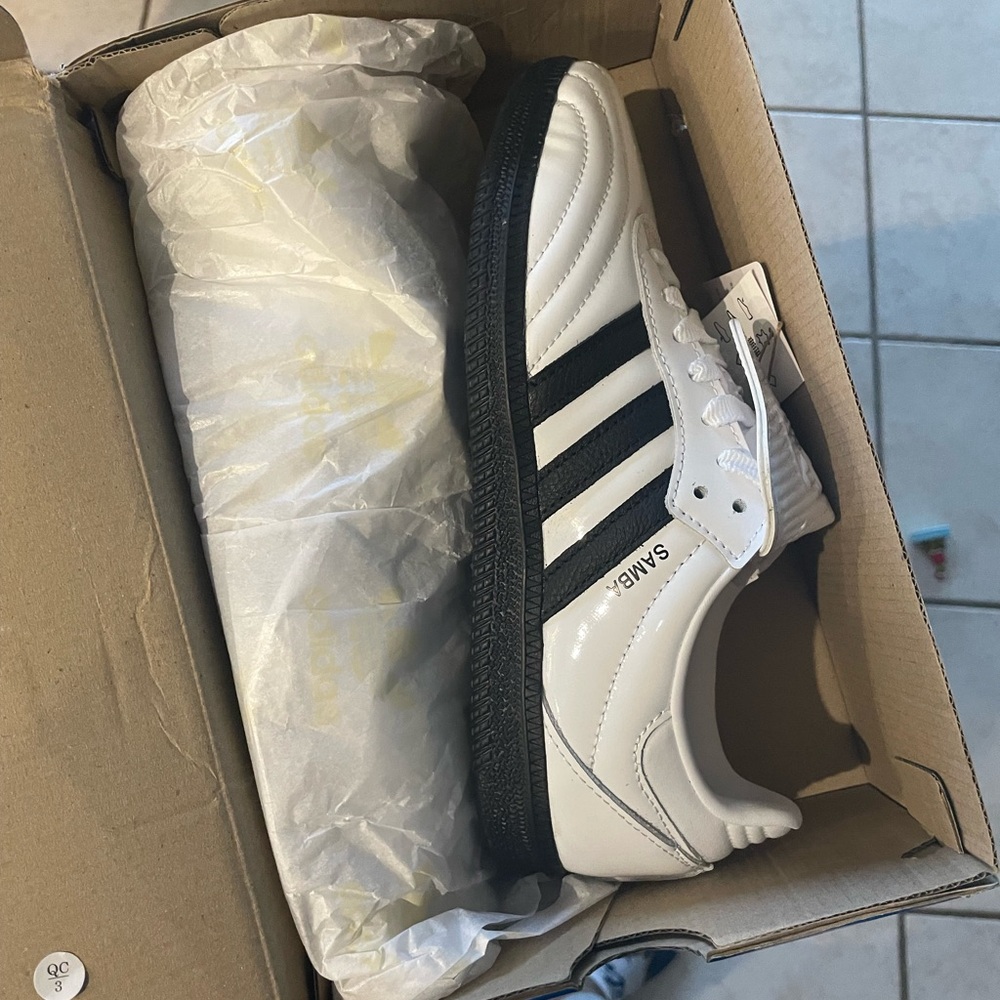 Adidas Samba LT White with Black Stripes